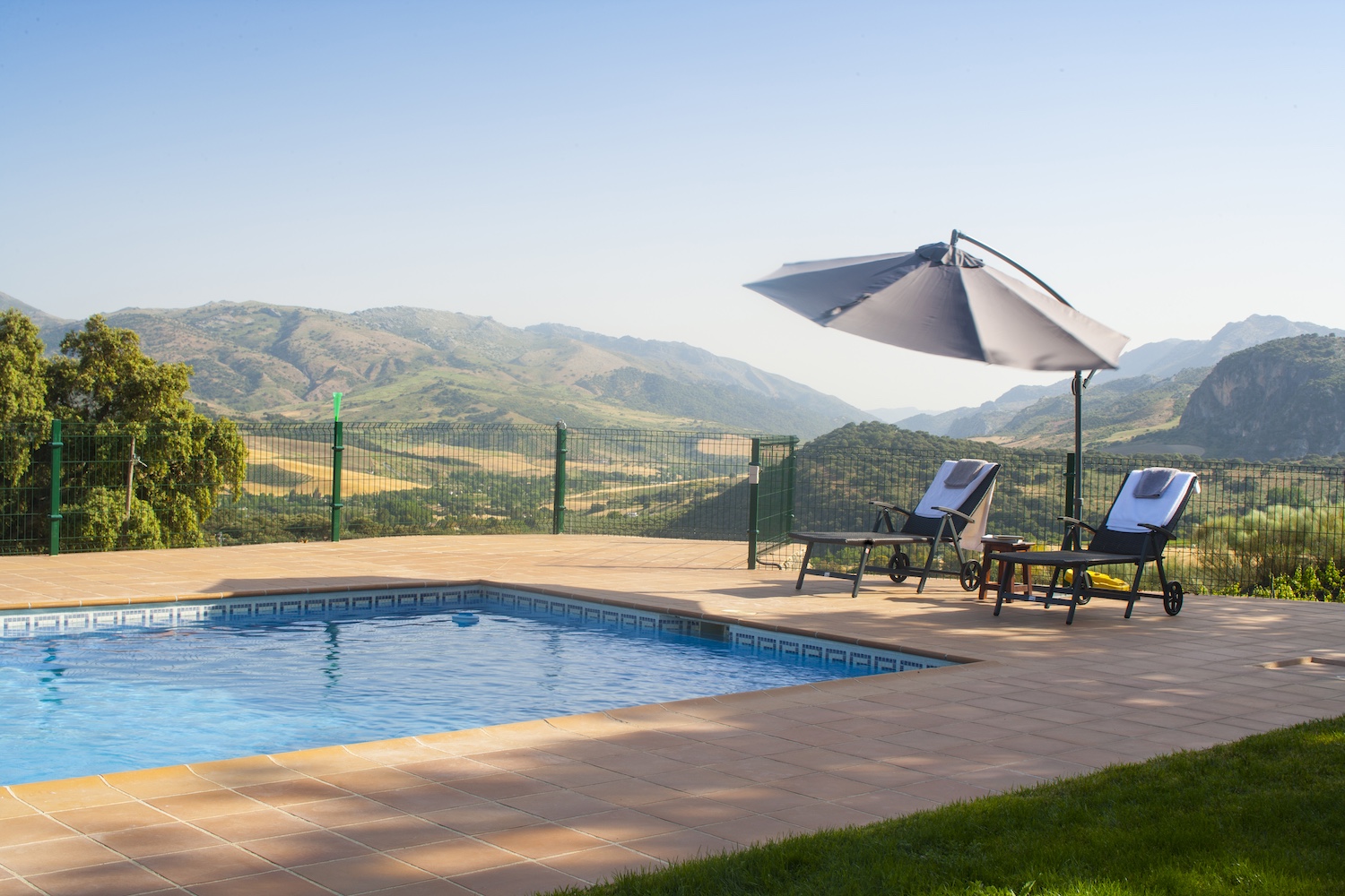 swimming pool with views andalucia