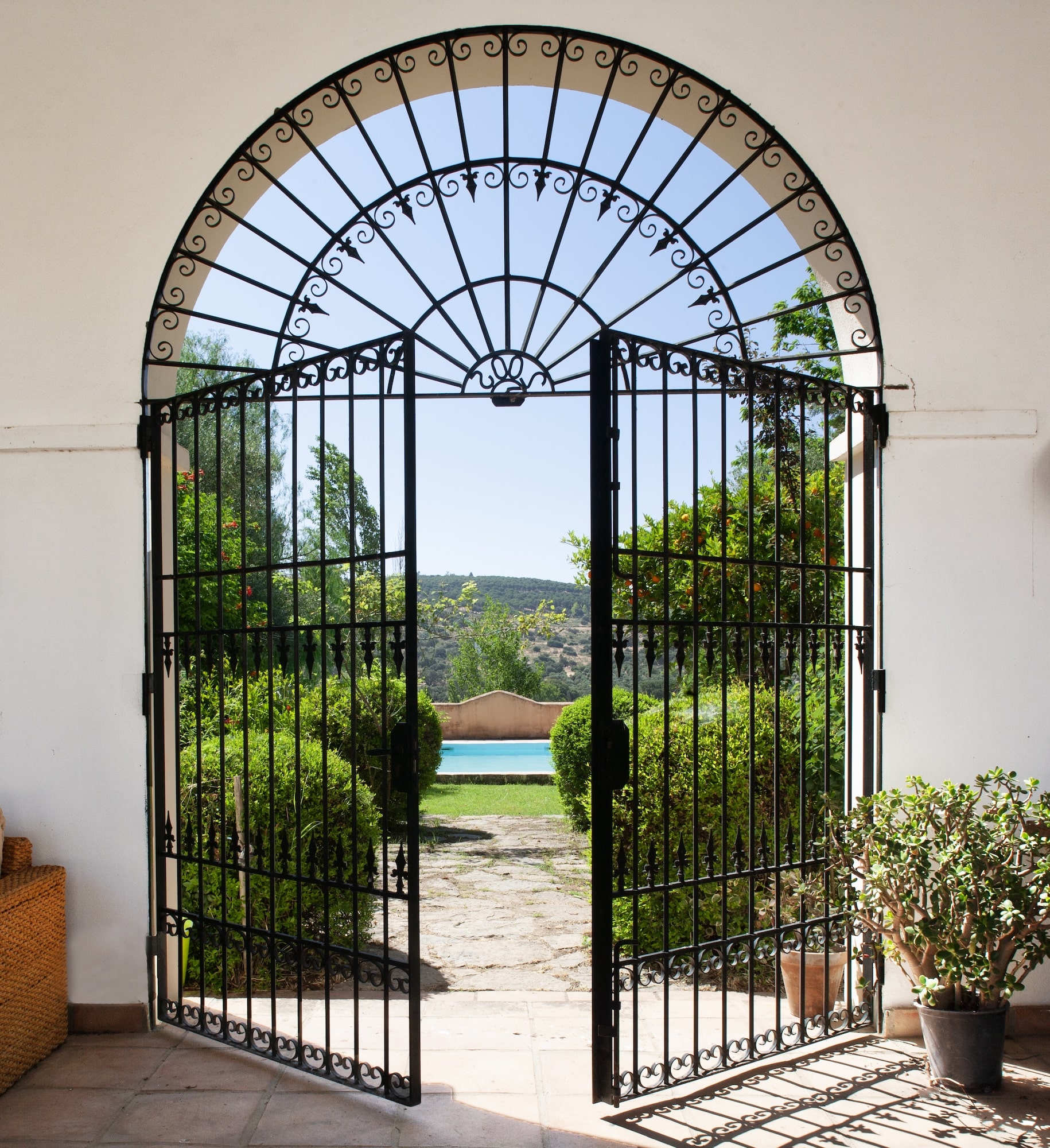 wrought iron gate andalucia