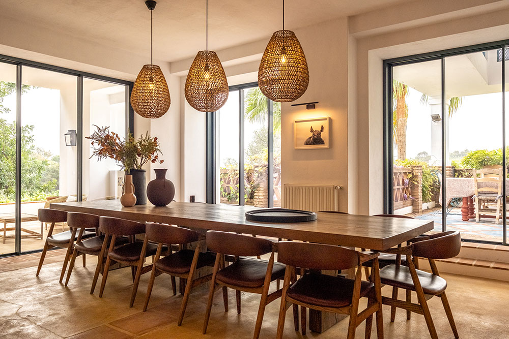 dining room luxury villas andalucia